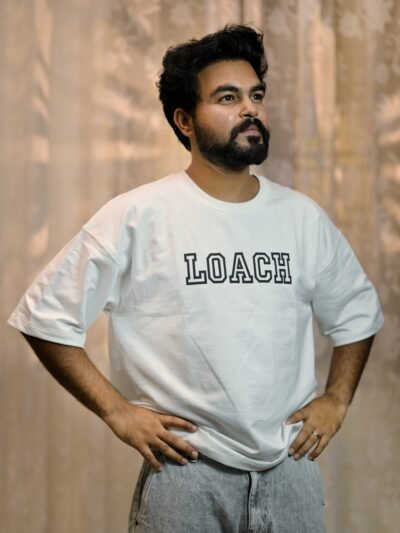 LOACH Oversized white t-shirt