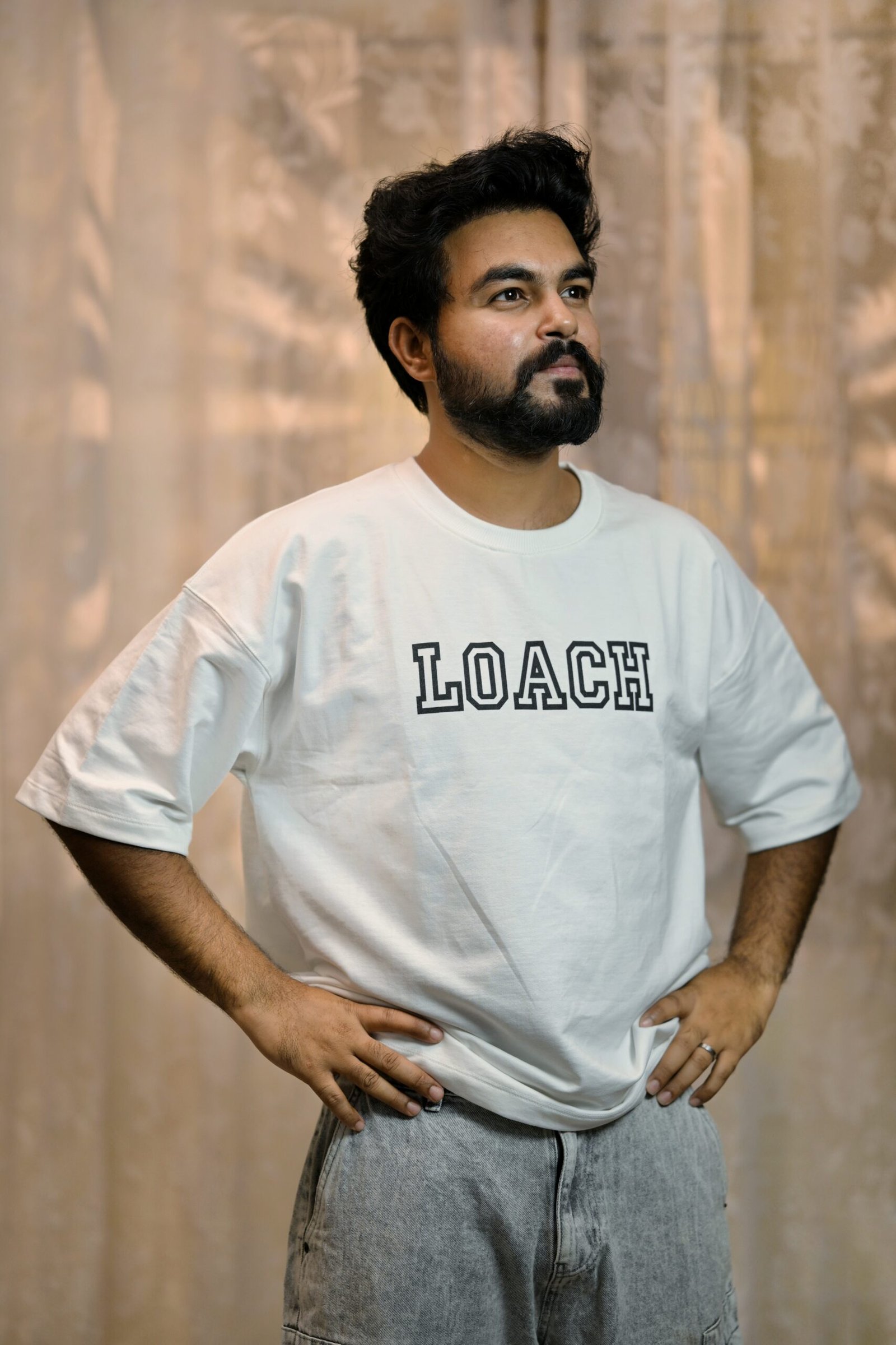 LOACH Oversized white t-shirt